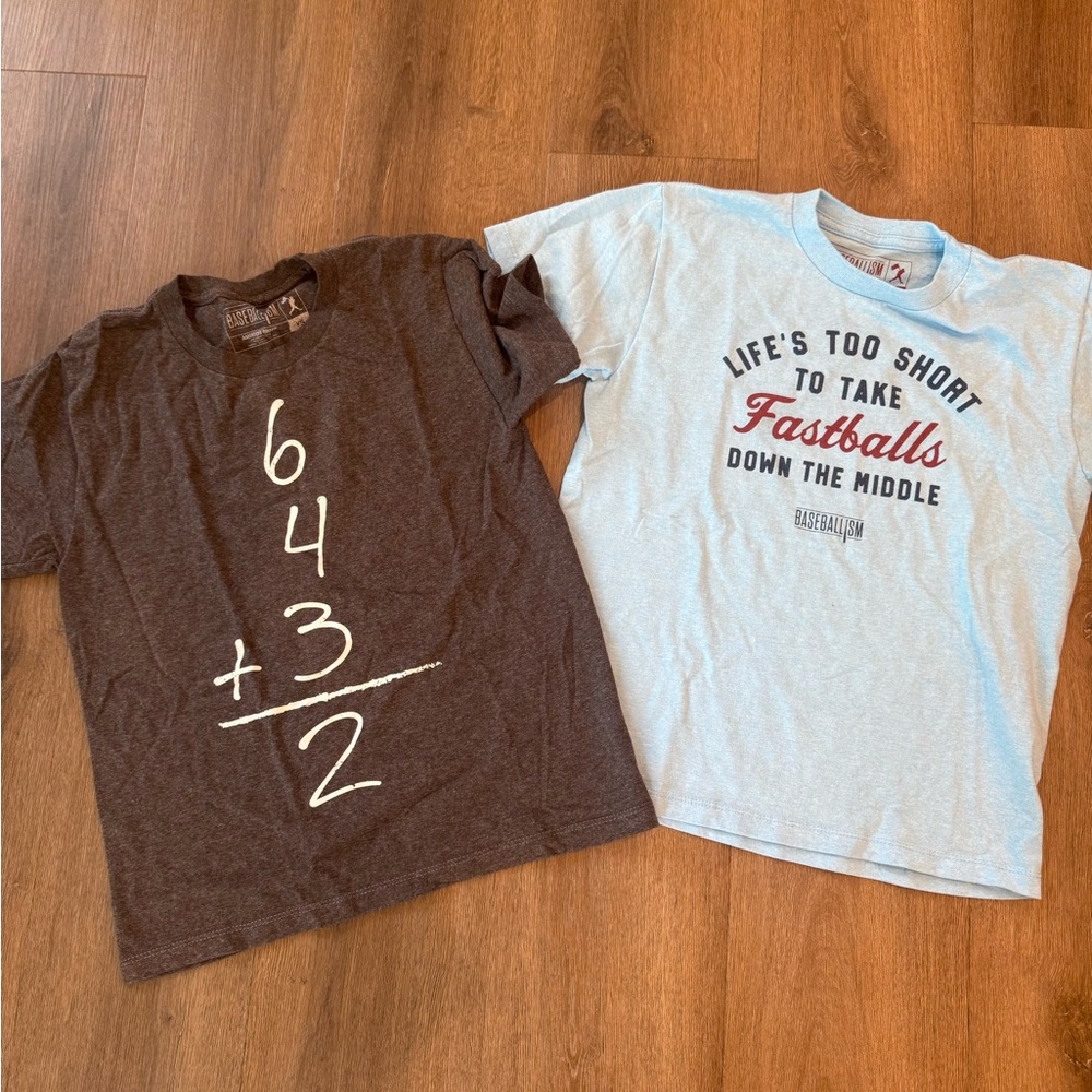 ⚾️ 2 Baseballism Youth Small Tees – Great Condition! Bundle